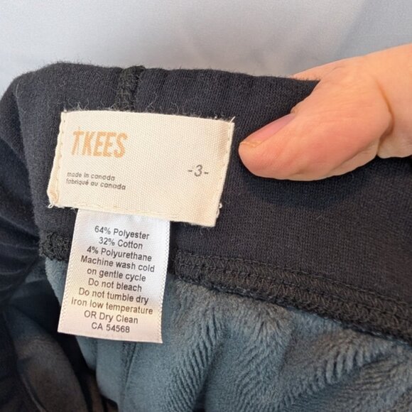 TKEEKS Warm Lined Drop Crotch Oversized Track Joggers Size M(3) In EUC - Picture 7 of 7